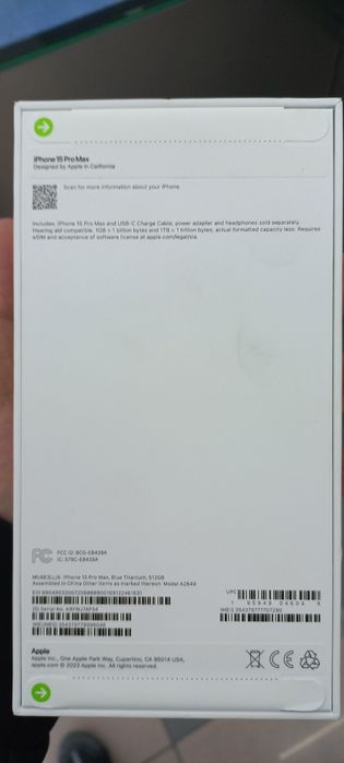 Новые айфоны 15 промакс титаниум блю. 512 гигов. С Америки.В наличии 2