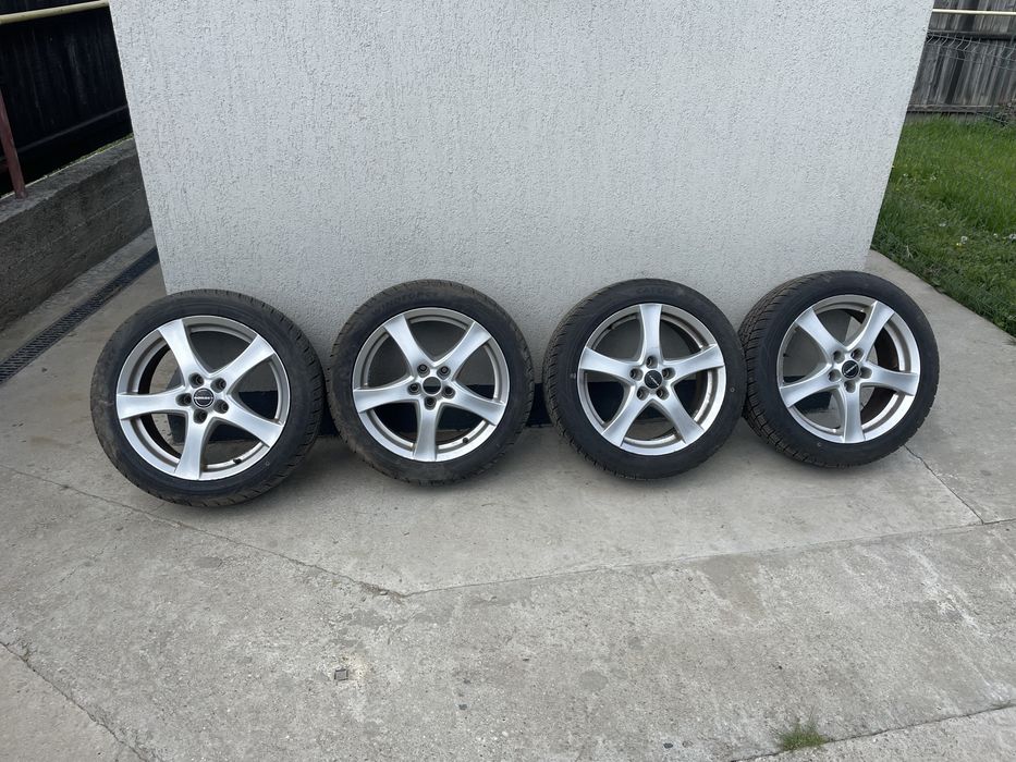 Jante aliaj + cauciucuri noi iarna Volkswagen Passat Golf 5 x 112 R17