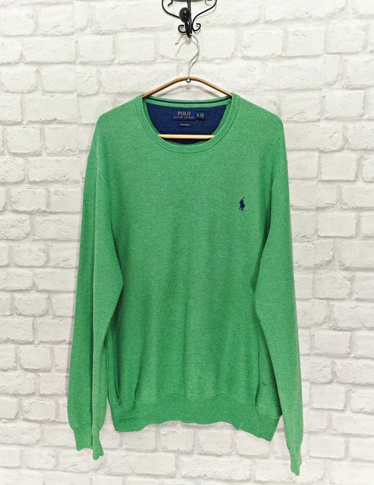Ralph Lauren Оригинален зелен мъжки пуловер размер XL