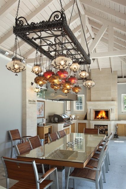 Летняя кухня барбекю мангал очаг камин.