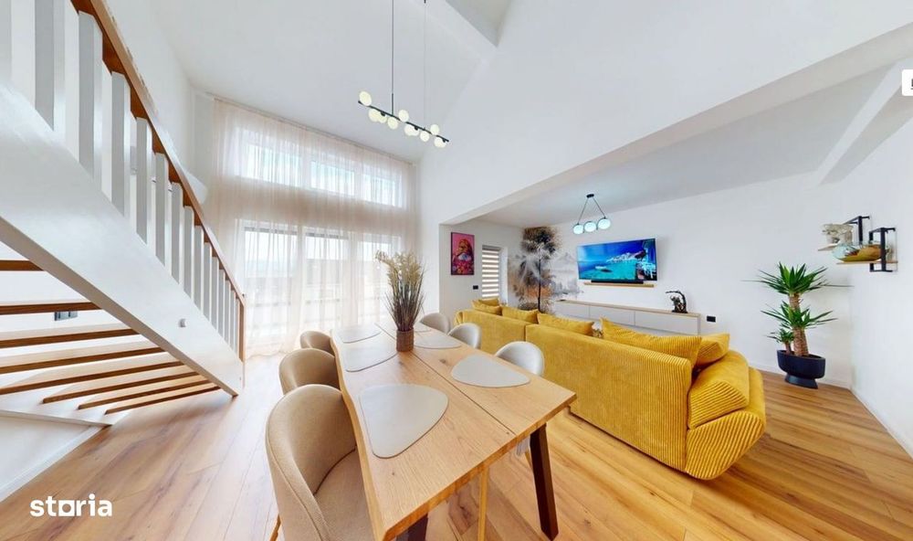 Penthouse pe 2 niveluri – Terasă mare + finisaje premium