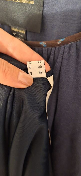 Рокля Roberto Cavali, Class, М размер, синьо/кафяво