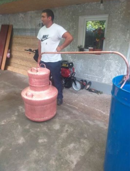 Cazan de tuica 120 litri nou 130 litri complet teva si vas de racire