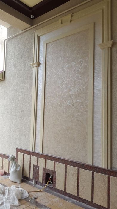 Travertin farad ishlari травертин фасадные работа алюкобонд alikabond