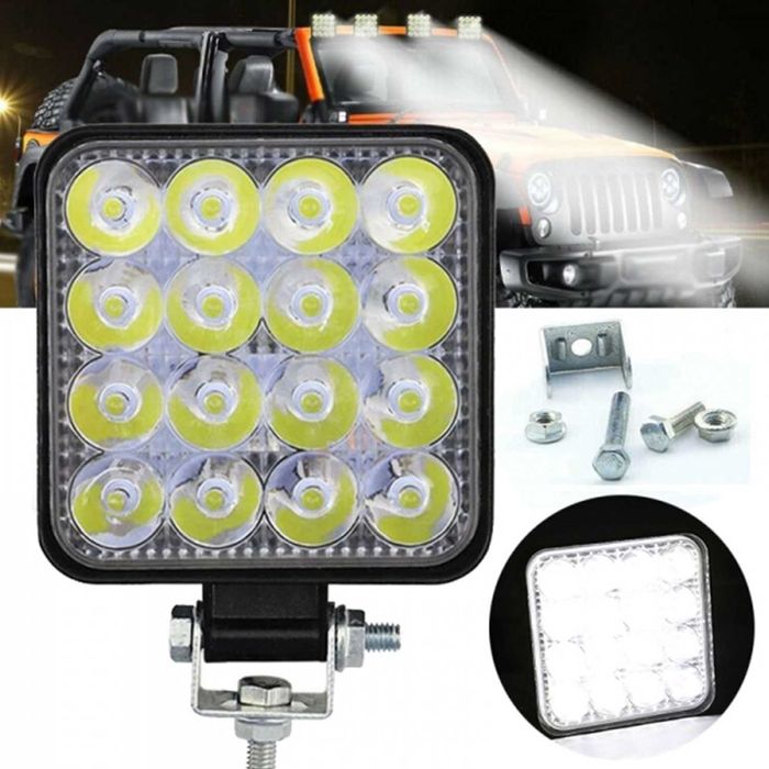 16 LED 48 W халоген фар работна лампа 12-24V за Ролбар Джип АТВ Мотор
