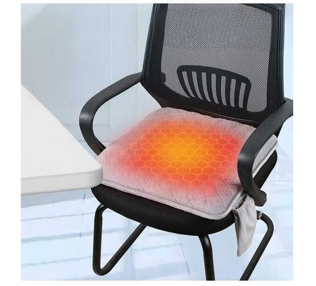 Подложка за кола с подгрев, Възглавница с нагряваща функция, USB