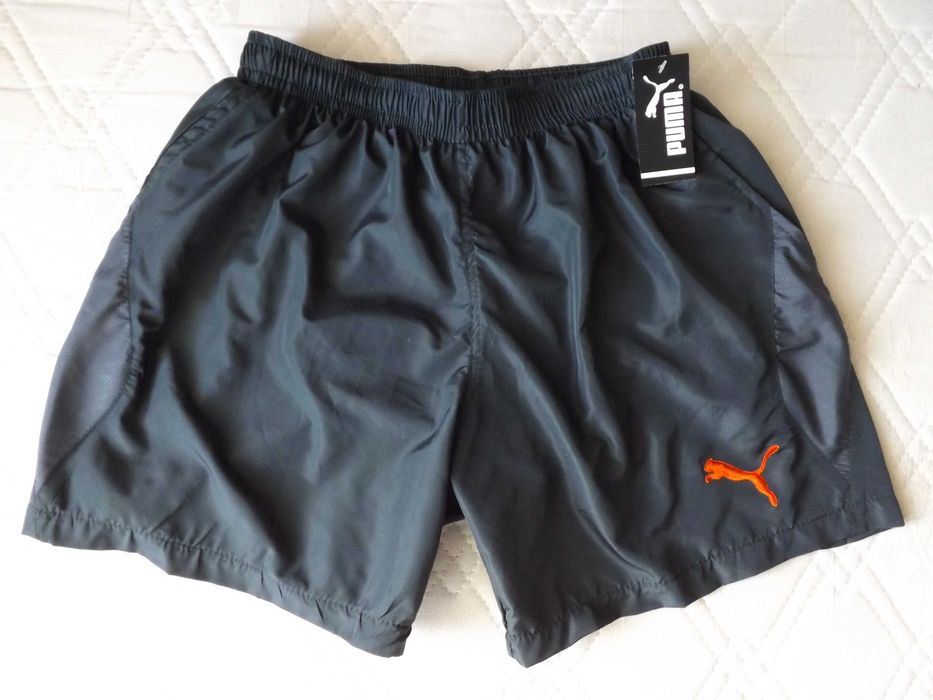 Мъжки къси гащи /бански/- Puma- графит, сини и червени
