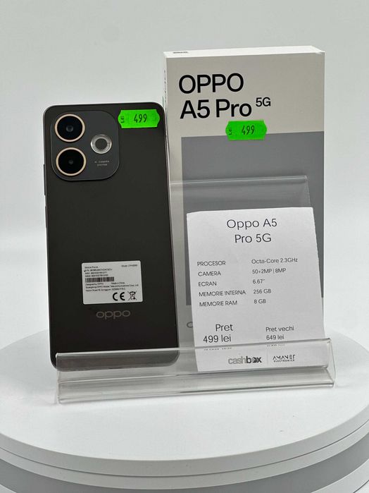 Oppo A5 PRO 5G 256GB 8GB RAM Garantie 24 Luni CashBox