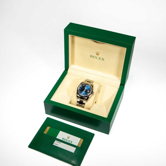 Rolex Datejust 36mm 116234 Blue Roman dial