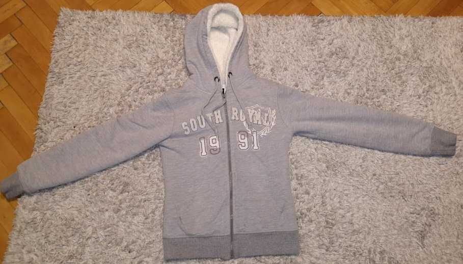 Geacă Sout Royal(USA)cu glugă căptușit cu blană măr.152