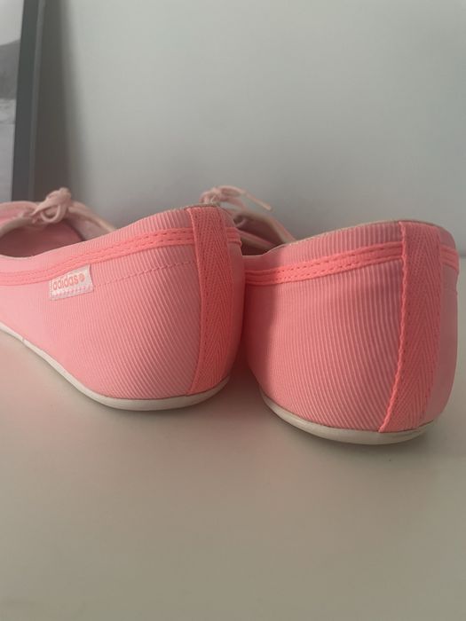 Adidas pink ballet flats