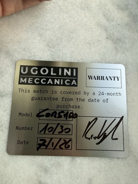 Ugolini Meccanica Corsaro microbrand