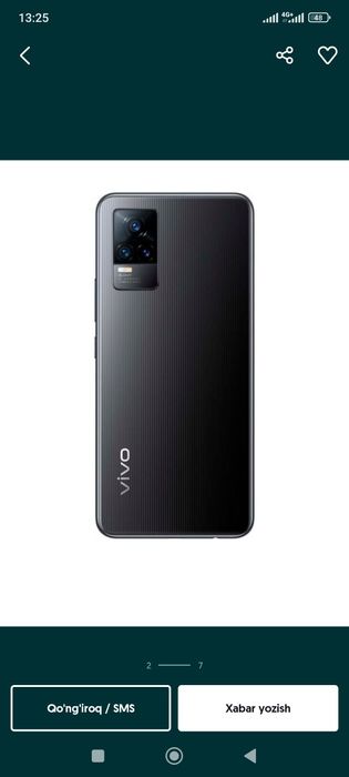 Vivo V21e aniq tasvir va yorqin ranglarni karapka dakmeti ishonchli
ta