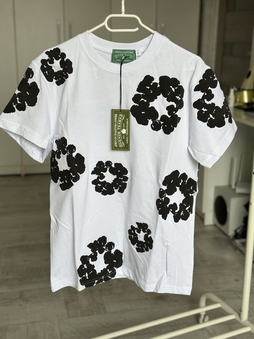 Tricou Denim Tears Essentials Off White Amiri