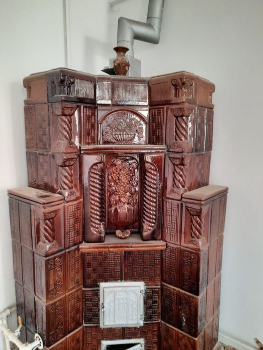 Soba teracota cu  arzator