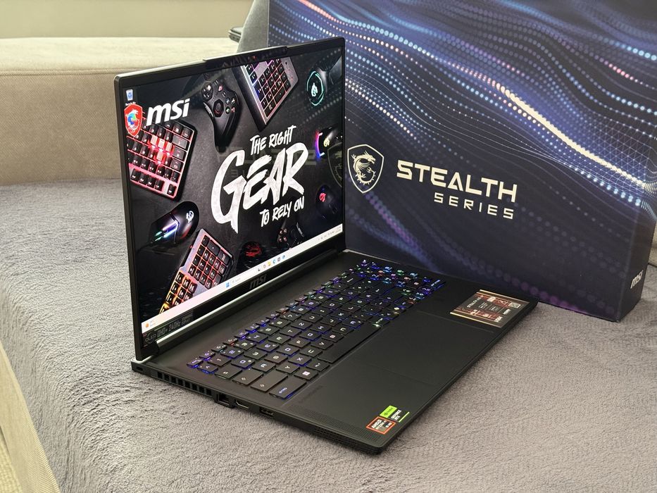 16’QHD+ 240Hz OLED/Ryzen AI 9 HX 370/RTX 5070 TI 12GB/Msi Stealth A16/32GB LPDDR5x /2TB SSD/Гаранция