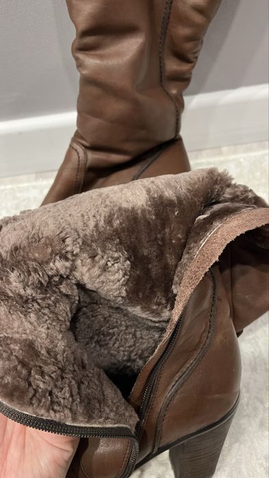 натуральные зимние сапоги