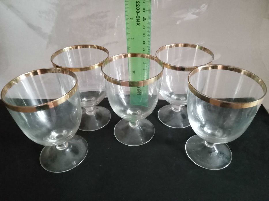 Фужеры,бокалы стеклянные ,рюмки,стаканы граненым дном