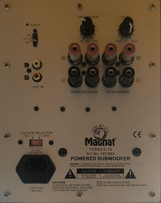 Subwoofer activ Magnat Topas 5.1A