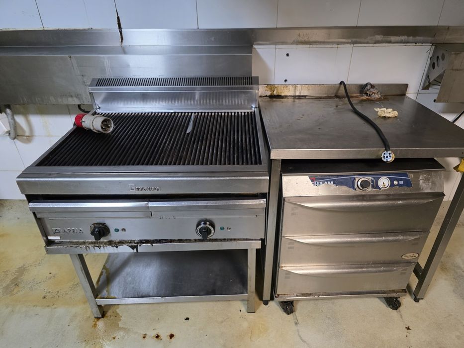 Италияска скара на ток80на70см на водна пара 4000лв