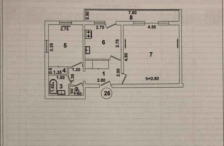 Shayxontahurda 2 xonali uy