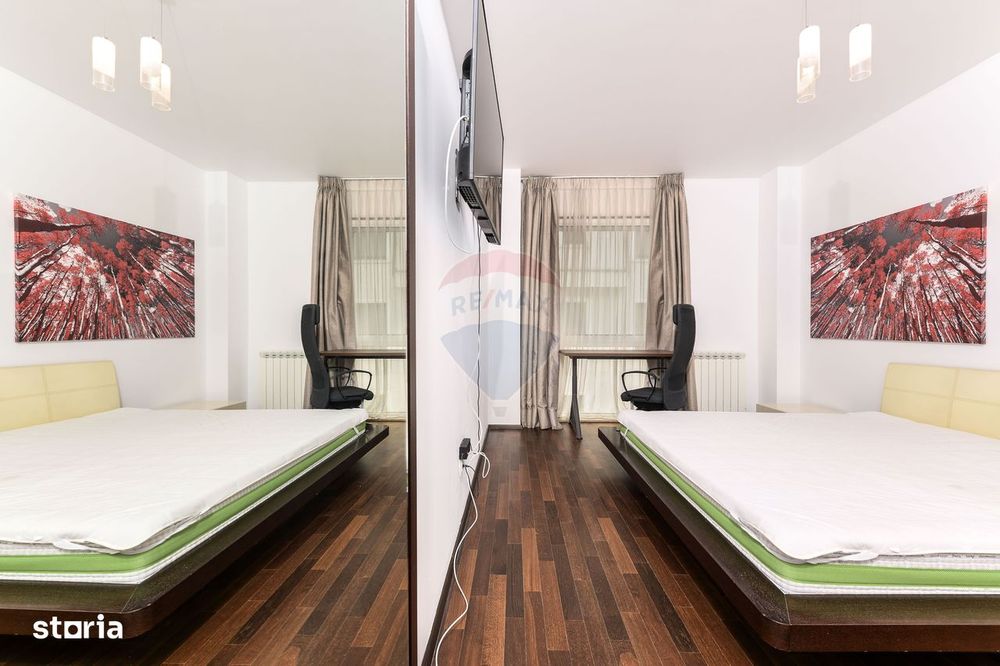 4 camere, semineu, piscina interioara, sauna. sala de sport, parcare