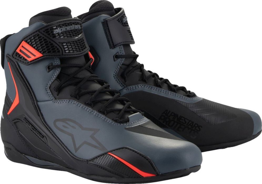 Ghete Alpinestars Faster-4 negru/gri/rosu