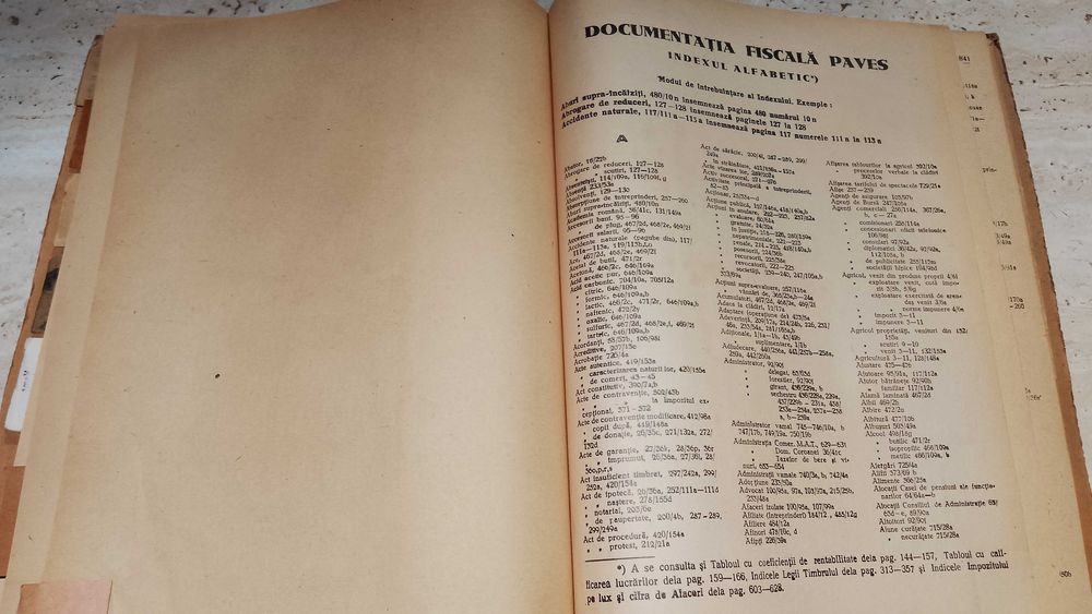 "Documentaţia Fiscală Paves", Volumul II - rara, Ideal COLECTIONARI
