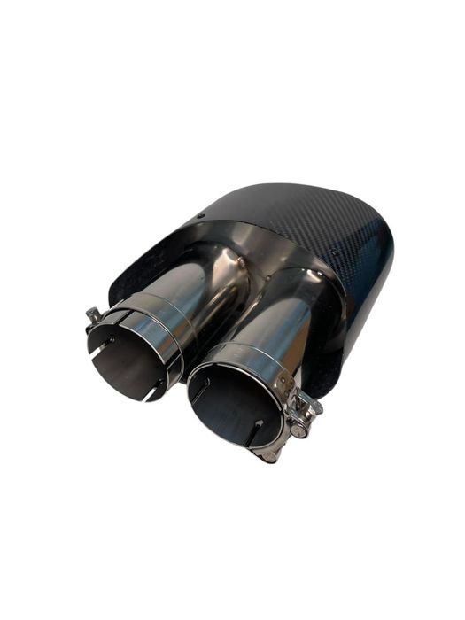 Комплект 1бр. Карбонов ауспухов накрайник неръждаема стомана