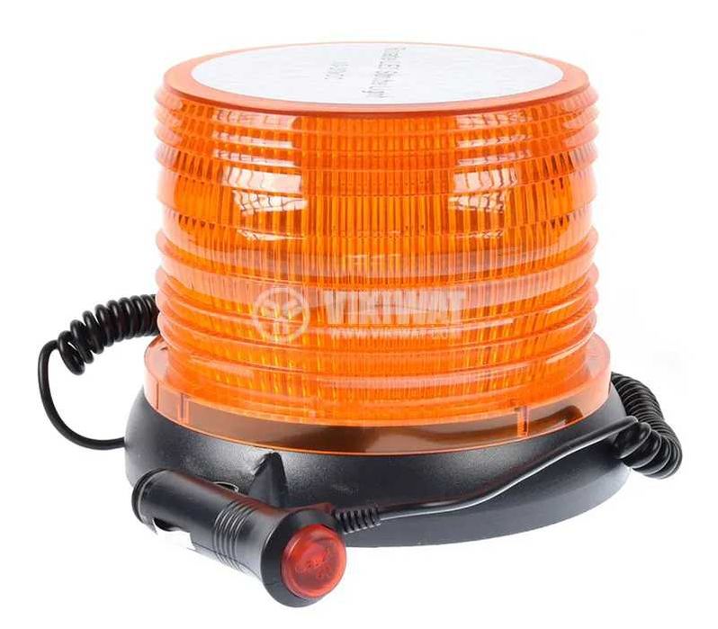 Сигнална LED лампа, мигаща, със захранване от запалка 10-30 VDC