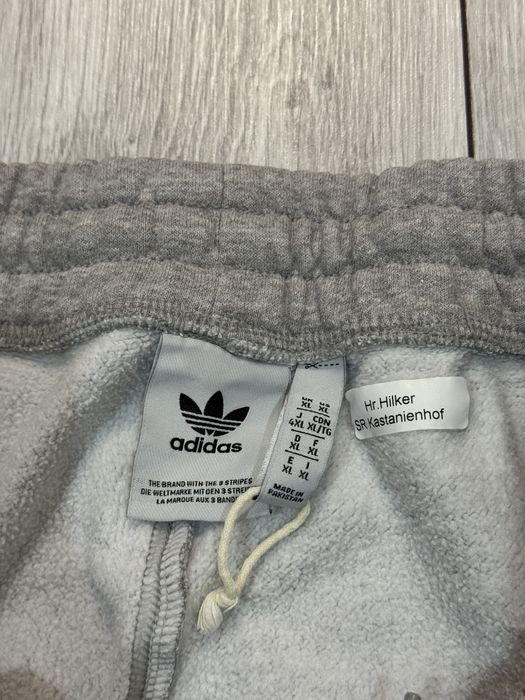 Pantaloni Adidas lungi gri unisex din bumbac gros – mărimea XL