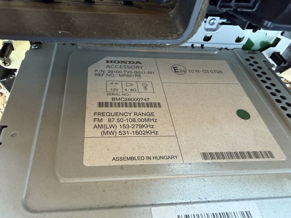 Радио CD с централен панел Honda Civic 9 IX 39100-TV0-G011-M1