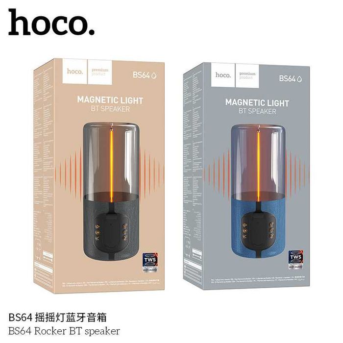 Hoco BS64 Rocker FM, TF, TWS BT V5.4 Беспроводной Портативный Колонка
