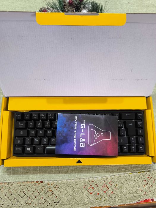 Геймърска клавиатура, The G-Lab, KEYZ TITAN, механична, RGB, черна