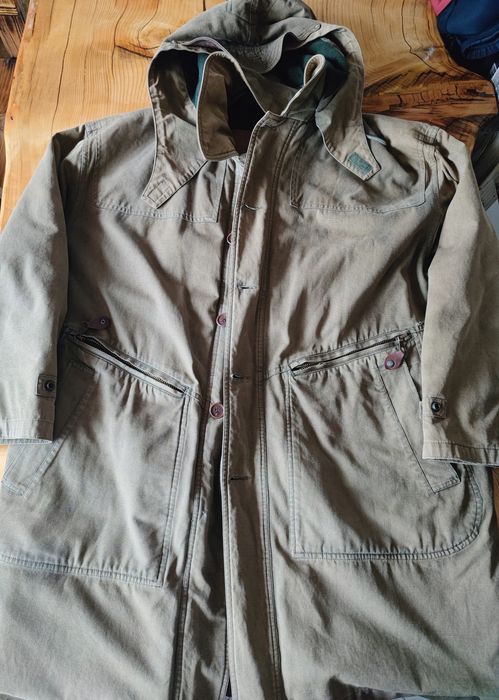 Винтидж Iceberg топла военна парка шуба с дебела подплата качулка Хл