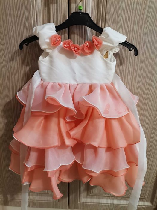 Нарядное платье для девочки на 1 годик на рост 80-86