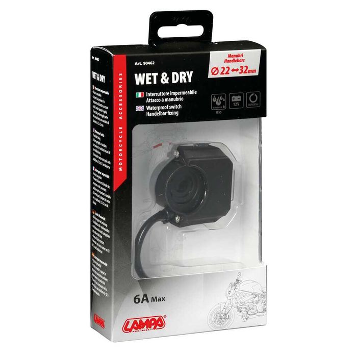 Водоустойчив ключ за кормило на мотор - 12V - 6A LAMPA