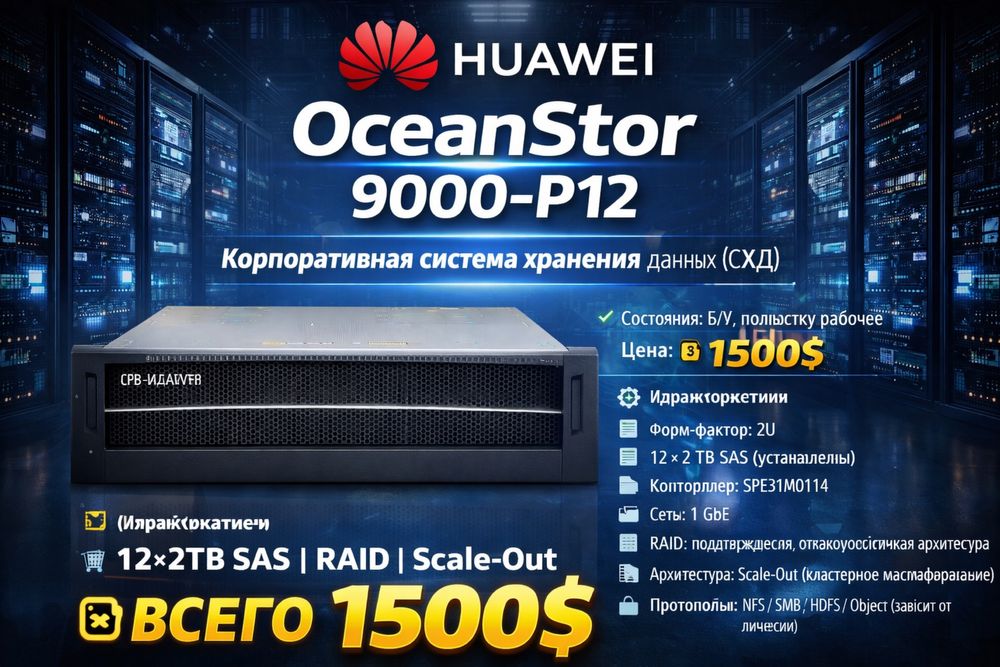 Huawei OceanStor 9000-P12 схд