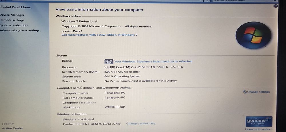 Laptop Panasonic CF-53 i5 Thoughbook