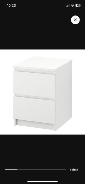 2 Noptiere Malm Ikea