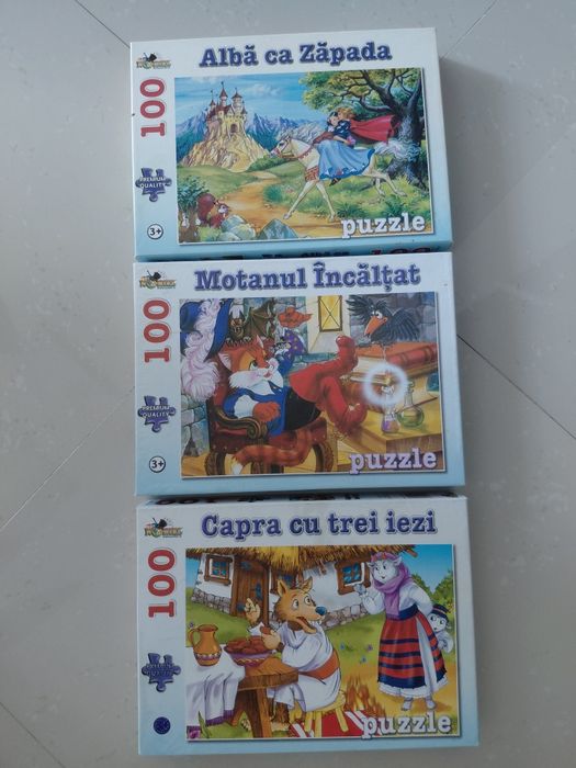 Lot 10 puzzle -uri diverse