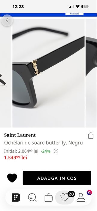 POMANA- !-Yves Saint Laurent -Ochelari Soare de Dama -Calitate&Desing LUX-Model Scump-Merita banii !!
