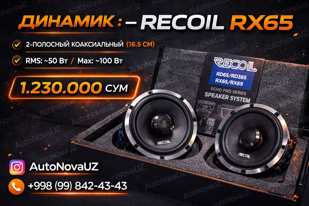 Nasiya | RECOIL RX65 16см 2-полос коаксиальные динамики Рассрочка