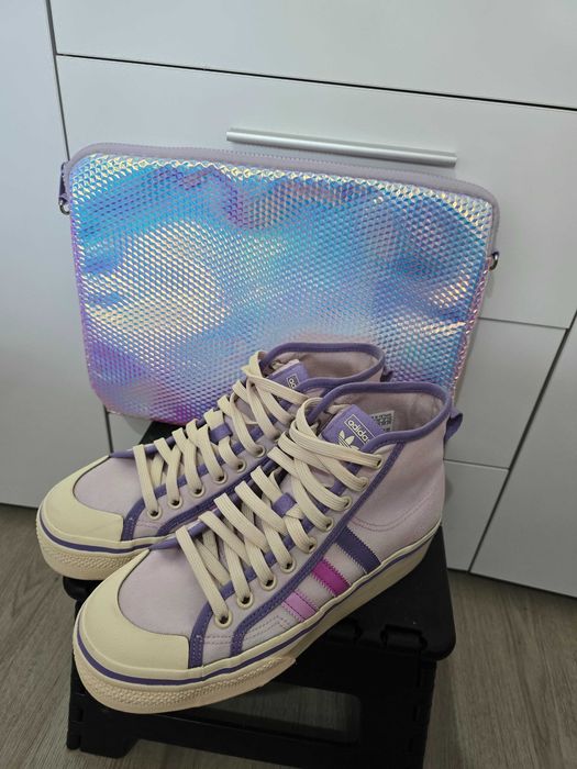 Лилави кецове Adidas