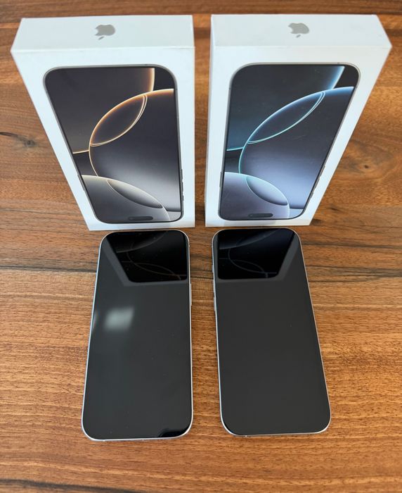 Apple iPhone 16 Pro 256GB White / Natural Titanium – кутии, документи, подарък кейсове