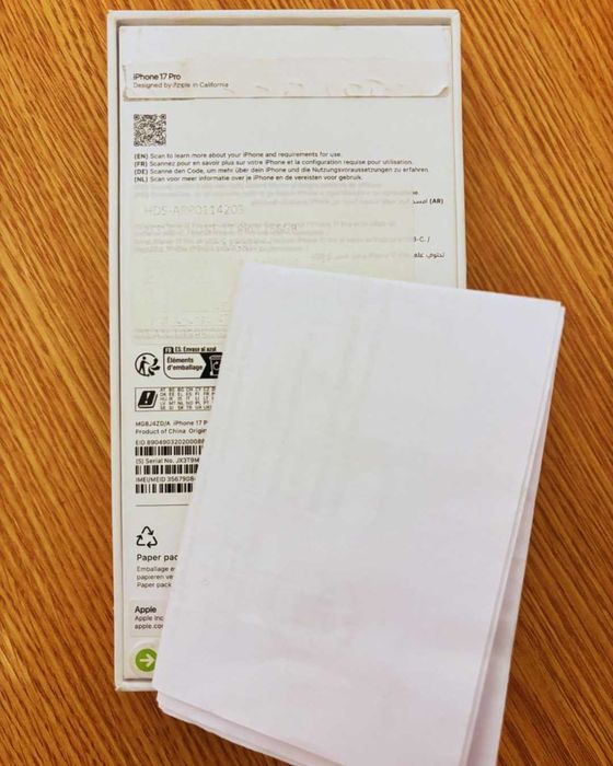 iPhone 17 Pro 256GB – Nou, neactivat, 2 ani garanție, factură