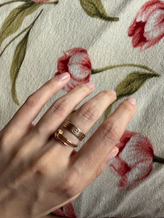 Золотое кольцо под cartier размер 16