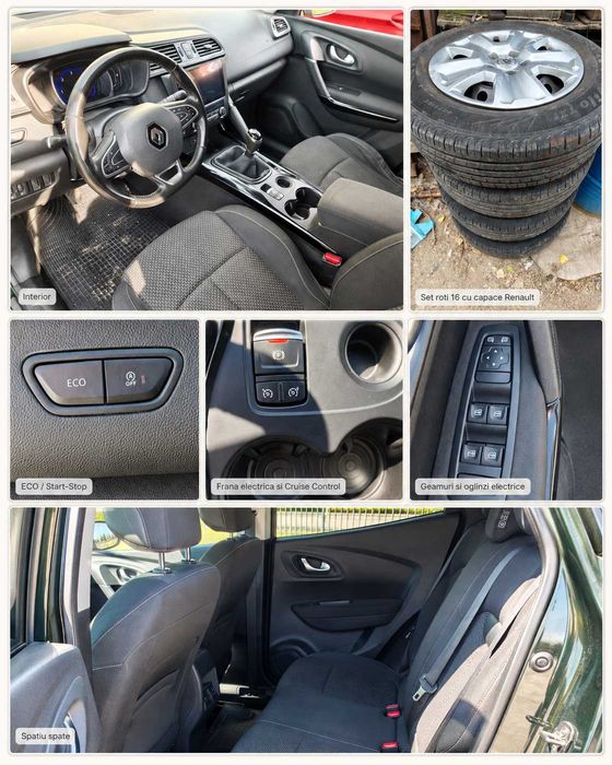Renault Kadjar 2019 Facelift, 1.5 dci 115 cp, 108 000 km, Verde metalizat