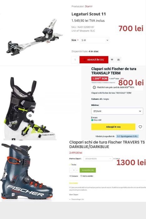 Clapari ski de tura legaturi Dynafit Fischer Movement Salomon legaturi