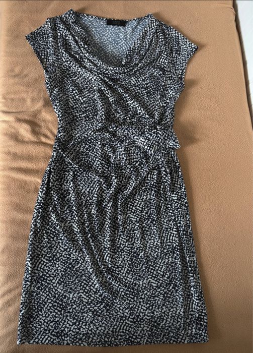 Rochie eleganta/office de vara cu guler sal